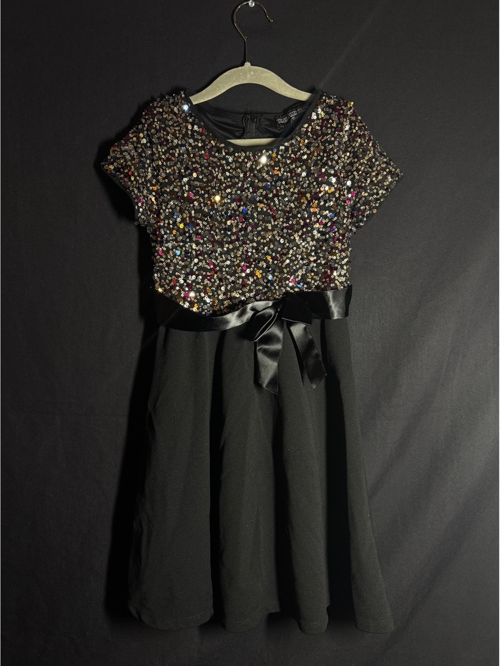 Three hearts black dress